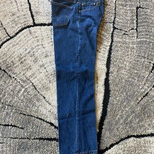 Levi's 501 Button Fly Dark Blue Bootcut Men's Jeans 34x34 Like New!